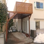 リフォーム時にウリンデッキを増設2