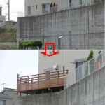 擁壁上はウリンが安心1