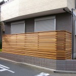 変形デッキに目隠しフェンス1