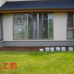 新築に広いウリンデッキ1